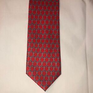 Jos. A. BANK Silk Executive Collection Red Blue Tie